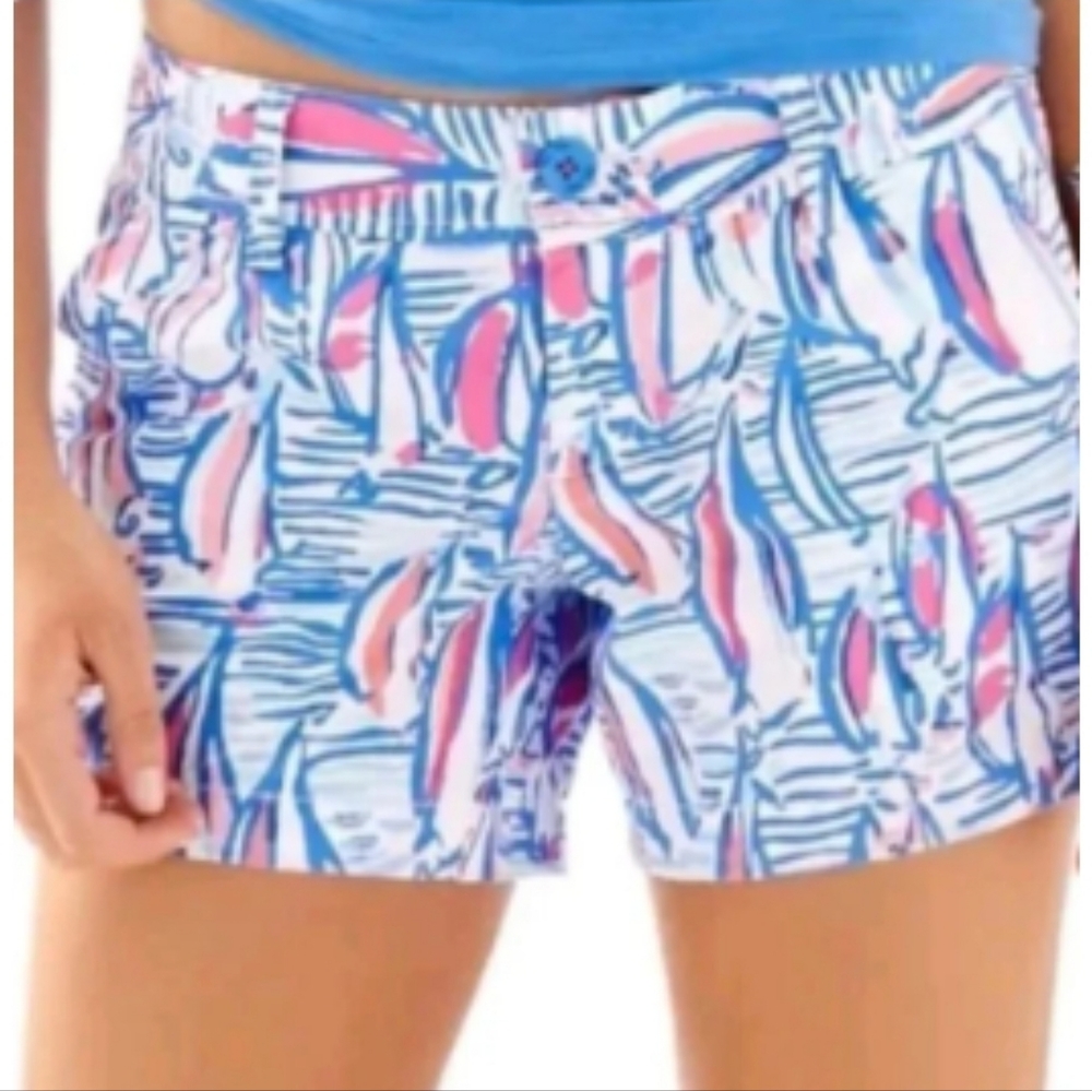 Lilly Pulitzer right red return Callahan shorts size 6